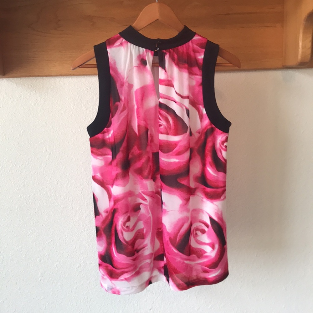 Worthington Floral Sleeveless Blouse - Picture 3 of 10